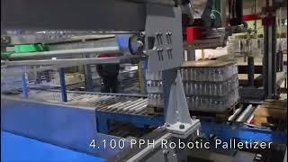 Robotic Palletizer Machine with a capacity of 4,100 packages/hour