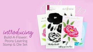 Altenew Product Intro - Build-A-Flower: Peony Layering Stamp & Die Set