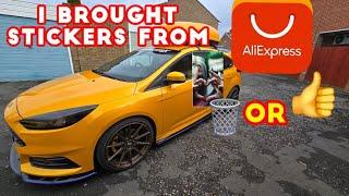 Installing Aliexpress stickers in the Ford Focus ST. Quick fix or Rubbish?  