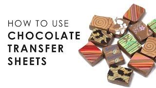 How to use Chocolate Transfer Sheets | Savour Chocolate & Patisserie School