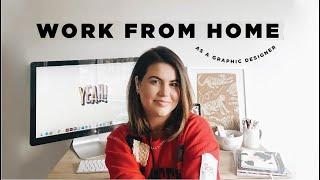 DAY IN THE LIFE OF A GRAPHIC DESIGNER WORKING FROM HOME // REMOTE GRAPHIC DESIGN CAREER