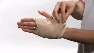 How To Wrap ACE Brand Elastic Bandage on a wrist? Applying Elastic Bandage