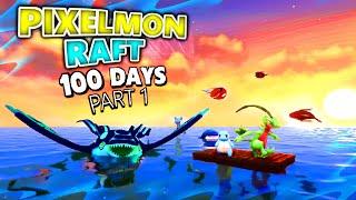 We Spent 100 Days On A Pixelmon Raft (Days 1-10)