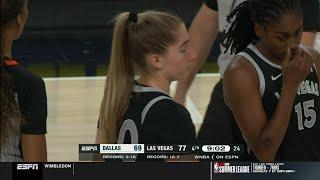 🫢 DOUBLE TECHNICALS, Kate Martin & Odyssey Sims Get Heated | Dallas Wings vs Las Vegas Aces WNBA