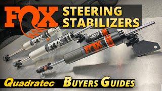 Fox Steering Stabilizer Buyer's Guide for Jeep Wrangler JL & Jeep Gladiator JT - IFP, TS & ATS