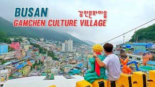 BUSAN 4K | 감천문화마을 부산의 어린왕자를 만나다 | 한국의 마추픽추 산토리니 | Walk around Gamcheon Culture Village in Busan