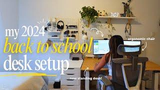 Set up my desk with me | back to school desk setup and tour!