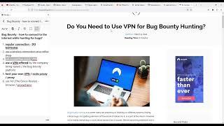 [Bug Bounty] Proxy, VPN, TOR? How to connect to the internet while hunting for bugs?