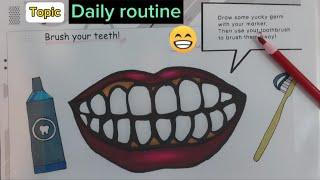 요요영어/Daily routine/brush teeth/놀이영어/만들기영어/홈스쿨링