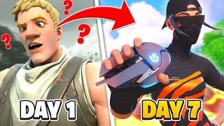 1 WEEK Controller To Keyboard And Mouse Progression! (Fortnite Controller To KBM)