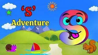 Letter "S"  Adventure Song | Delightful Adventure letter S  Song | Kid's Song @Kidsjourney