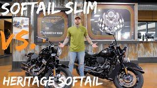 2021 Harley Davidson Heritage Softail VS. 2021 Harley Davidson Softail Slim