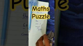 Math puzzle #shorts #maths #mathpuzzles #mathstricks #mathematics #math #mathtricks #mathshorts