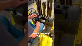 Cab POV forklift training. #east2westsafetyplus #forklift #forkliftoperator #good #fun #training