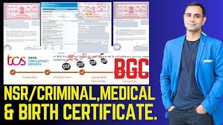 TCS BGC Step-by-Step Process | How to Make NSR, NCA, Brith/Medical Certificate