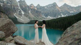 Lucy & Natalia | Moraine Lake Elopement