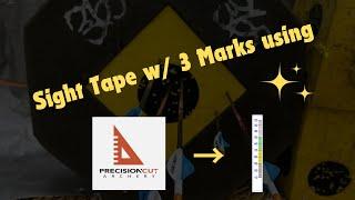 Sight Tape Setup w/ 3 Marks using Precision Cut Archery