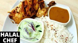 EASY SPICY ROAST CHICKEN with 2 SAUCES | VERY TASTY | Halal Chef