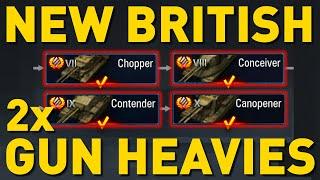 New British Double Barrel Heavy Tech Tree in World of Tanks!