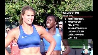 Dafne Schippers World Lead 22.29 200m | 2017 Bryan Clay Invite