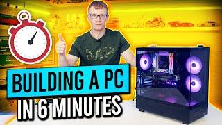 Building a PC in 6 Minutes - PC Building Speed Challenge