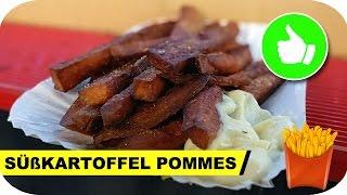 Süßkartoffel Pommes selber machen (KNUSPRIG!) | Pommes Män