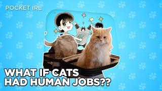 The Purrfect World?! #if cats had jobs...