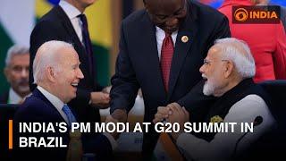 India's PM Modi at G20 Summit in Brazil & other updates | DD India Live