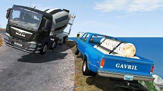 Cliff Drops #28 - BeamNG DRIVE | SmashChan