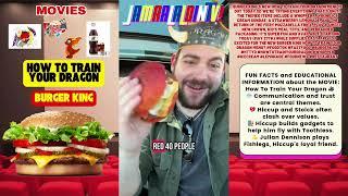 #MOVIE How To Train Your Dragon ⁨BURGER KING @Hoops227TV_Movie_Trivia⁩ BK’s new HTTYD menu out today
