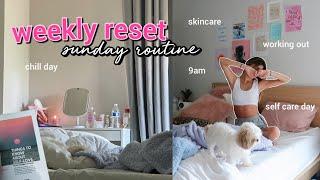 my weekly reset routine: skincare, hair care routine, cleaning room & self care