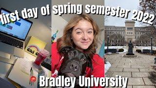 first day of spring semester 2022 @ Bradley University