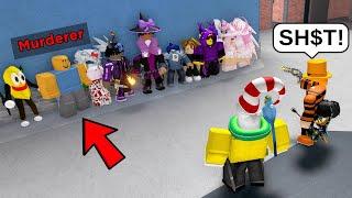 25 GUESS THE MURDERERS in MM2.. (Roblox Movie)