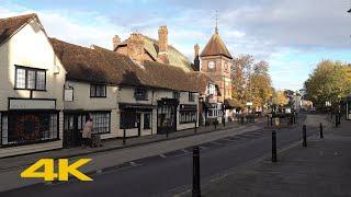 Chipping Ongar Walk: Town Centre【4K】