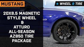 2010-2014 Mustang 20x8.5 Magnetic Style Wheel & Atturo All-Season AZ850 Tire Package Review