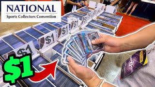 Value Bin Hunting At The National Sports Card Convention!… ($1 Deals)