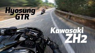 SOUND  Kawasaki zh2  STREET RACING  SCPROJEC CRT + HEADERS