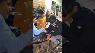 sahil v/s vivek Armwrestling  #hook #armwrestling #toproll #wristchallenge #forearms #newtoyou