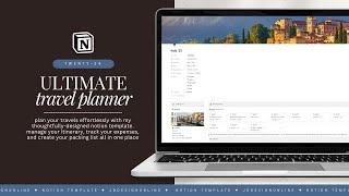 ️ how to use my travel hub notion template ⭐ full vacation holiday  planning walkthrough & tutorial