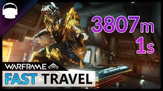 3807 METERS in 1 SECOND - INSANE TRAVEL SPEED | Warframe Jovian Concord 2019