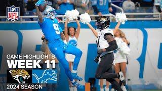 Jacksonville Jaguars vs. Detroit Lions Game Highlights | NFL 2024 Season Week 11