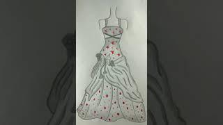 #short how to draw a dress drawing #short