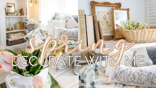 SPRING DECORATE WITH ME 2021! | COZY COTTAGE DECOR!