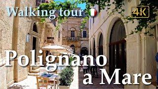 Polignano a Mare (Puglia), Italy【Walking Tour】History in Subtitles - 4K