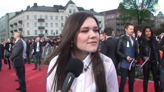 Interview Dina Garipova (Russia) at the 2013 Eurovision Opening Reception in Malmö