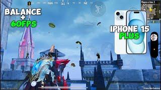 WOW  iPhone 15 Plus Balance Graphics Gameplay  - IOS New Update Bgmi Test!