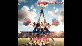 Rheassweetshoppe.com #cottoncandy #candy #giftideas #gifts #treats #sweets #cheerleaders #Pyramid