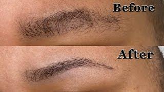 How To SHAPE YOUR EYEBROWS with Razor for Beginners | Easy Trim Your Eyebrow Tutorial