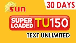 How to Register Sun TU150 - 30 Days Text Unlimited