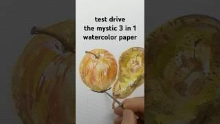 first try with the Mystic three in one watercolor paper here’s what happened #art #stepbystep #paint